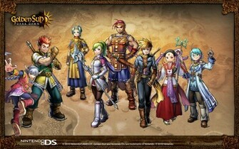 Golden Sun Dark Dawn Full Party Wallpaper Tlw Gallery
