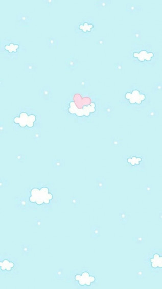 Cute Pastel Blue Aesthetic Wallpaper