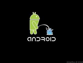 Android Eating Apple Wallpaper Picswallpaper