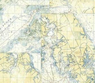 White Nautical Map Wallpaper Eclectic By Interior