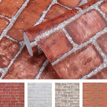 Coavas Brick Wallpaper Inch Stick And Peel Paper