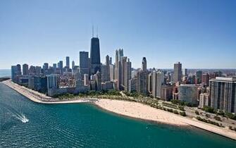 Beach In Chicago Illinois Wallpaper