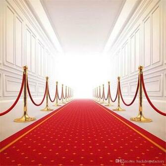Red Carpet Wedding Backdrop Photography Bright Front Door