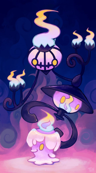 Ghost Light Pokemon Fan Art Wallpaper
