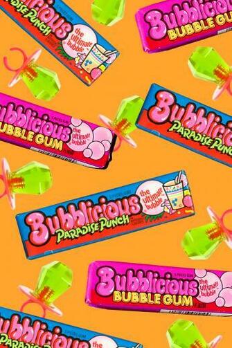 Throwback Candy Background Orange Studio Diy