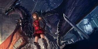 Anime Original Characters Fantasy Art Dragon Wallpaper