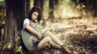 Guitar Girls Wallpaper