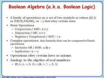 Nanohub Org Resources Ece 595z Lecture Advanced Boolean