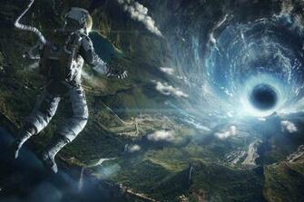 Astronaut Black Hole Wallpaper