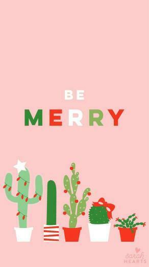 Cute Christmas Card In Wallpaper