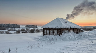 Wood House Wallpaper