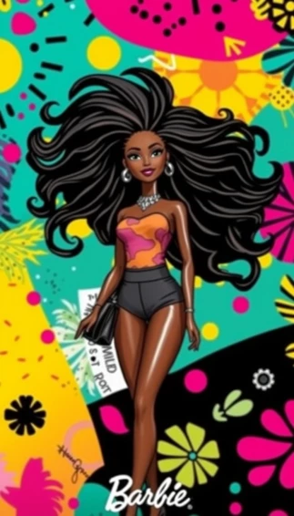 Black Barbie Wallpaper