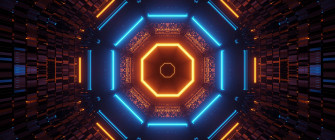 Neon Symmetry Abstraction Wallpaper Ultrawide WqHD