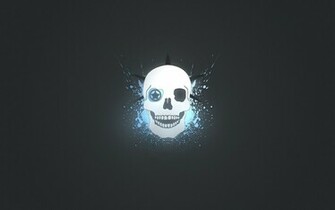 Wallpaper Dark Skull Premium Design 3d Jpg