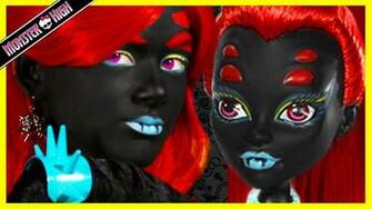 Monster High Wydowna Spider Doll Costume Makeup Tutorial For