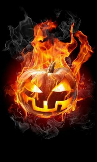 Burning Pumpkin Wallpaper Screensaver Pre Id