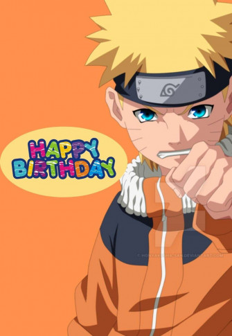 BirtHDay Card Printable Anime Naruto