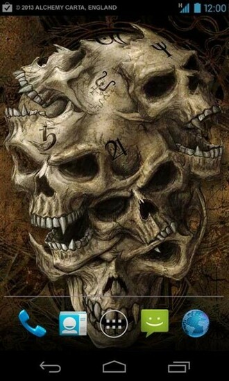 Alchemy Skulls Live Wallpaper Android Apps Und Tests Androidpit