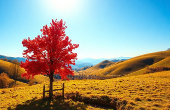 Red Tree Wallpaper