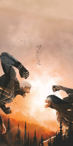 Aot Titan Eren Vs Armored Wallpaper