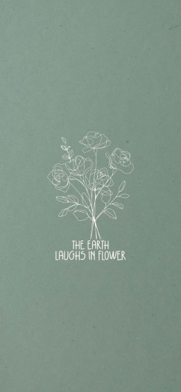 Sage Green Flower Aesthetic Wallpaper