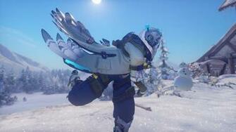 Ana Overwatch Winter Fun 4k Wallpaper