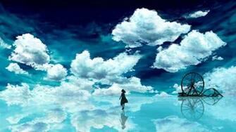 Anime Sky Blue Wallpaper