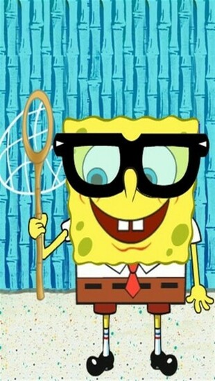 Nerdy Spongebob HD iPhone Wallpaper S 3g