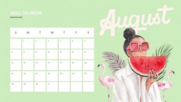 August Calendar Wallpaper HD For Desktop Net