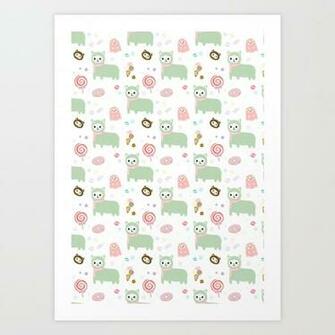 Kawaii Alpacasso Art Print By Tiffanynatsume Society6