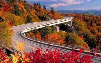 Blue Ridge Parkway In Fall Wallpaper Photography