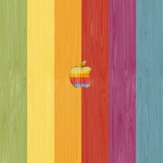 Retro Apple Wood iPad Wallpaper iPadflava