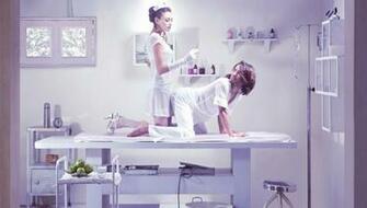 The Patient Fruit Hospital Chamber Nurse Syringe Wallpaper