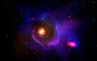 Light In The Blue Galaxy Wallpaper Space