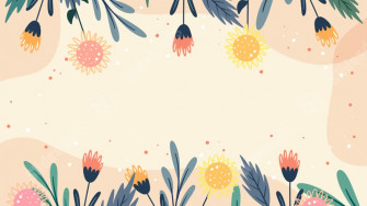 Yellow Nature Flowers Flower Simple Spring Powerpoint Background