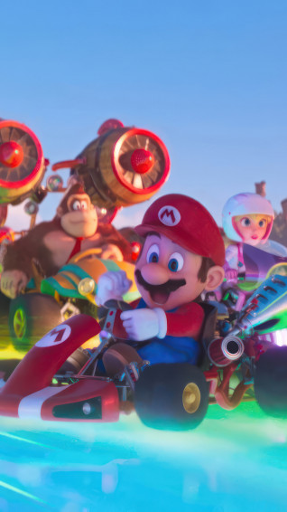 Mario Kart Racing Super Bros Movie 4k Wallpaper iPhone HD