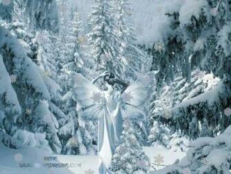 Fairy S Winter Garden Wallpaper Desaturated Blue Desktop