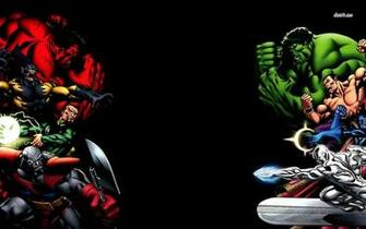 Villains Vs Superheroes Wallpaper Comic