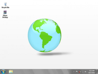 3d Spinning Globe Wallpaper Screenshot