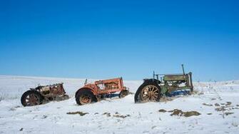 Snow Winter Rustic Sky Wallpaper