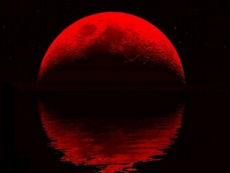 Blood Red Moon Wallpaper