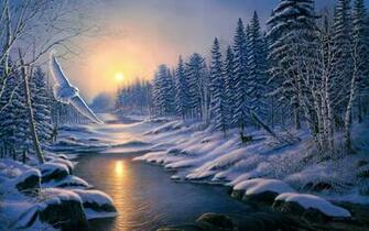 Winter Owl Wallpaper Desktop