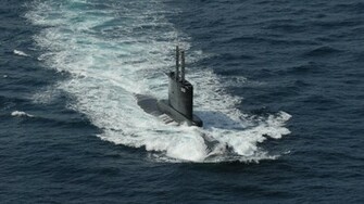 Submarine At Sea Wallpaper And Image Pictures Photos