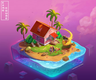 T Ng H P Wallpaper 4k Kame House V I C Nh N Ph Fan
