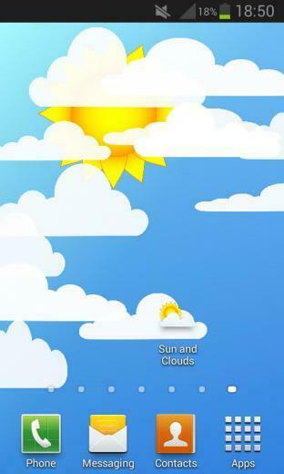 Sun And Clouds Live Wallpaper App For Android