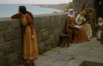 Pre Raphaelite Middle Ages The Hostage Wallpaper Photos Pictures