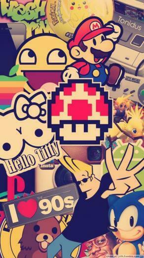 Love The 90s Smartphone Wallpaper Vintage