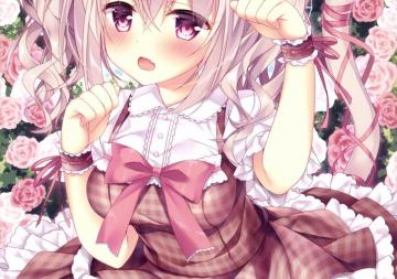 Anime Cat Girl Loli Ribbon Cute Animal Ears Neko