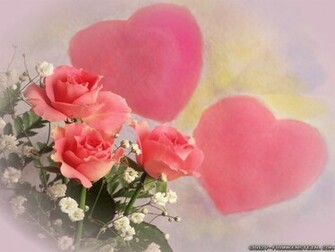 Pink Hearts And Flowers Image Pictures Becuo