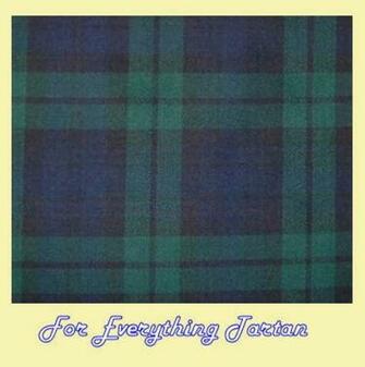 Blackwatch Modern Tartan Dupion Silk Plaid Fabric X Metre